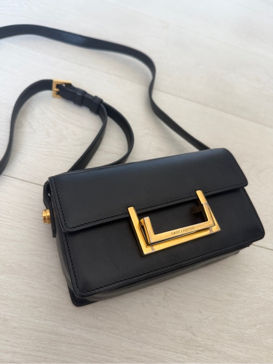 Saint Laurent Handbags - YSL Saint Laurent Black Calfskin Leather Small Lulu Bag Crossbody Bag